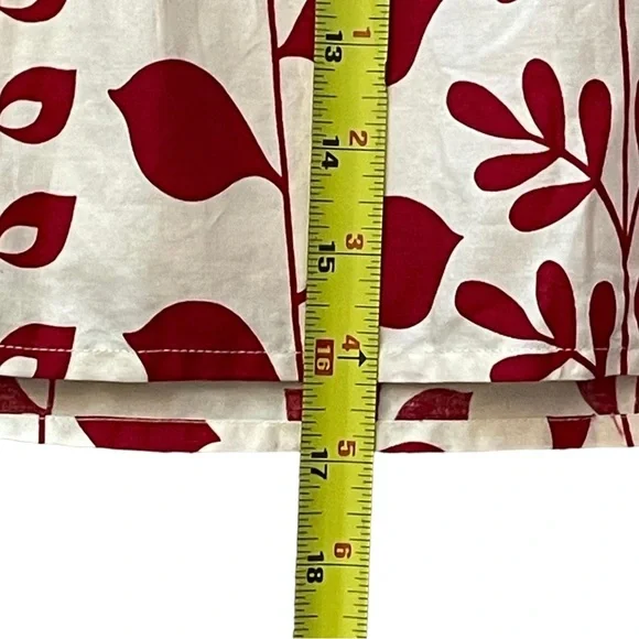 NEW BB Dakota Skirt Juniors 9 White Red Cherry Cherries Mini Pleated Flare Lined - Picture 5 of 11